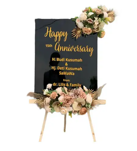 Papan Bunga Akrilik Garden Wedding Tangerang